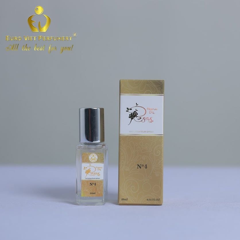 Nước Hoa Nữ EU Rosas N0.4 Ngọt Ngào, Quyến Rũ, Nổi Bật Lưu Hương 7- 12 Tiếng 10ml