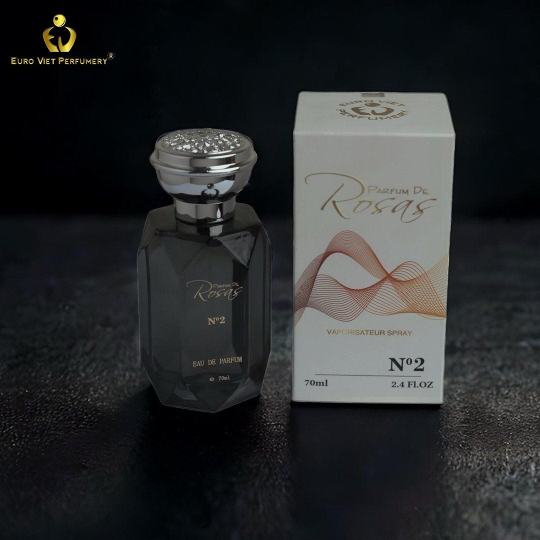Nước hoa ROSAS No.2 Thanh Lịch, Sang Trọng, Gợi Cảm Lưu Hương 7-12 Tiếng 70ml